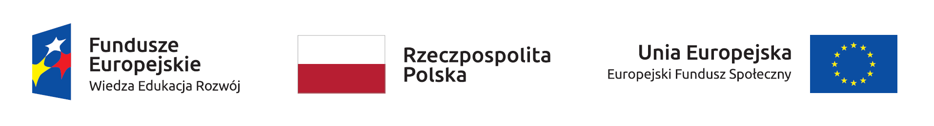 Logotypy Polski oraz unii europejskiej